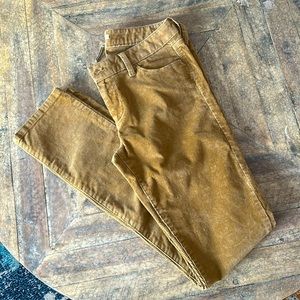 Banana republic size 27 women’s tan corduroy‎ straight leg mid rise